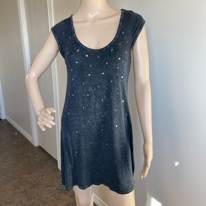 Party - Black Cap Sleeve Studed Dress or Top